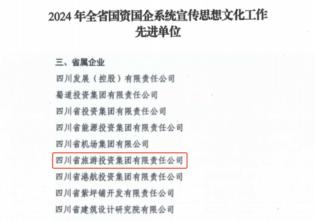 喜报！省龙8集团获评2024年全省国资国企系统宣传思想文化工作先进单位